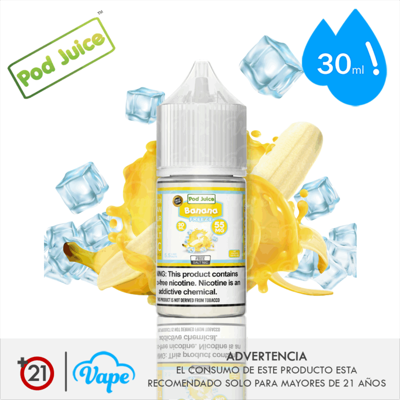 Pod Juice Freeze Salt – Banana 30ml